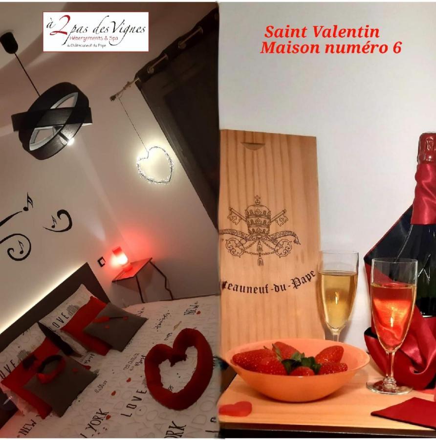 A 2 Pas Des Vignes, Hebergements Et Spa, Maison Numero 6, A Chateauneuf Du Pape Bagian luar foto