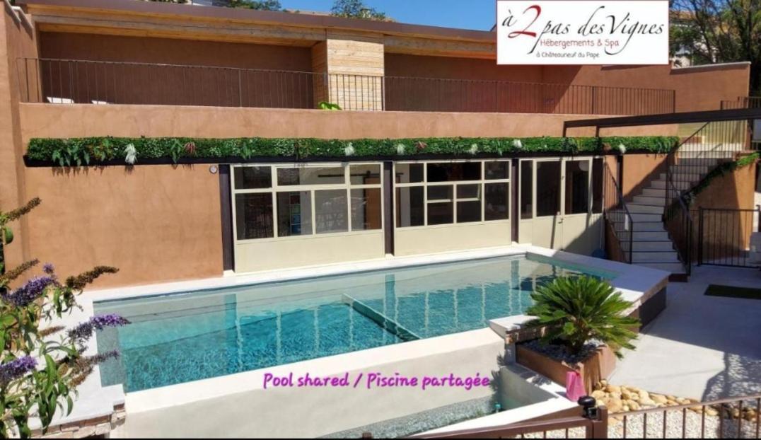 A 2 Pas Des Vignes, Hebergements Et Spa, Maison Numero 6, A Chateauneuf Du Pape Bagian luar foto