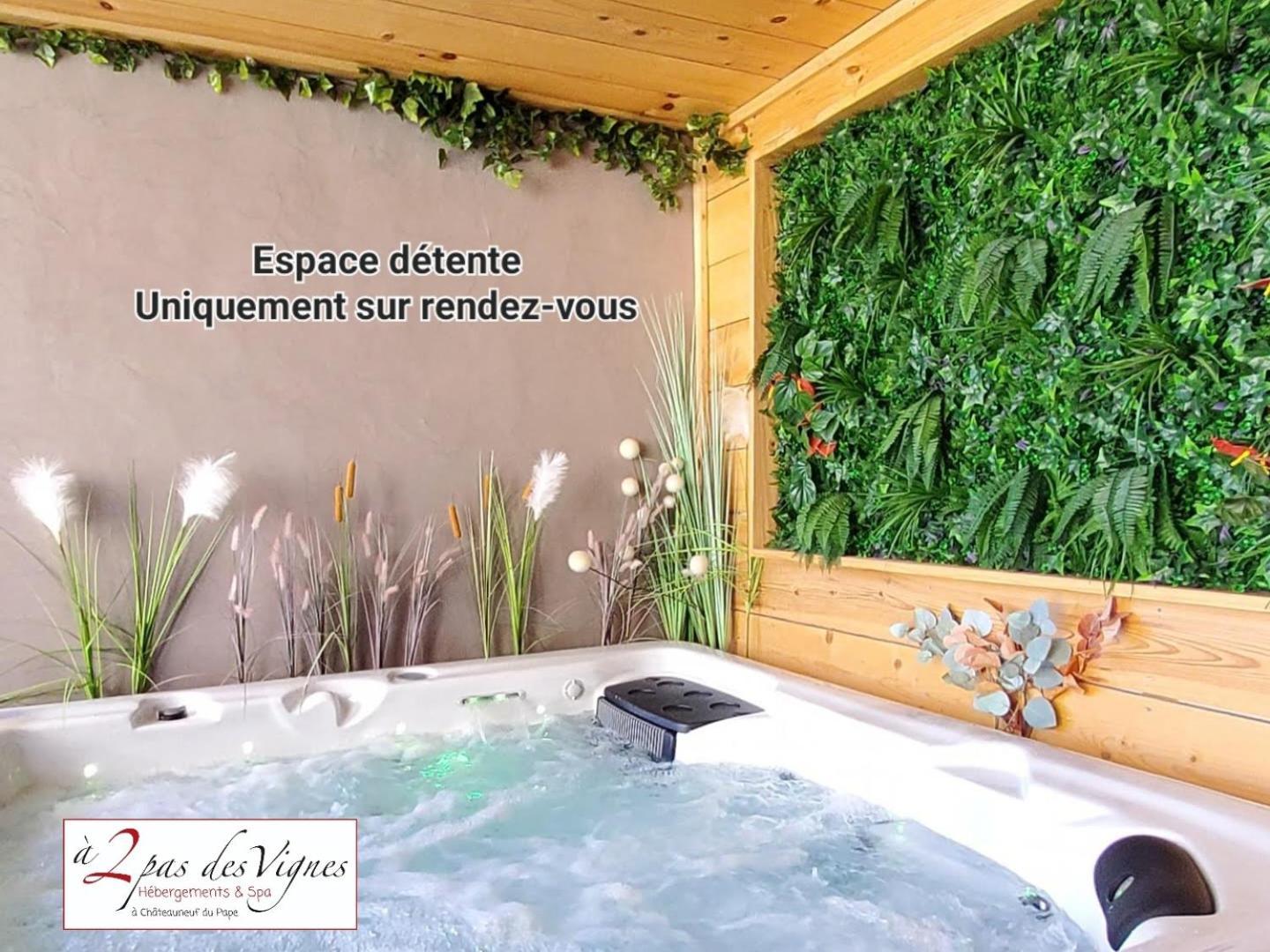 A 2 Pas Des Vignes, Hebergements Et Spa, Maison Numero 6, A Chateauneuf Du Pape Bagian luar foto